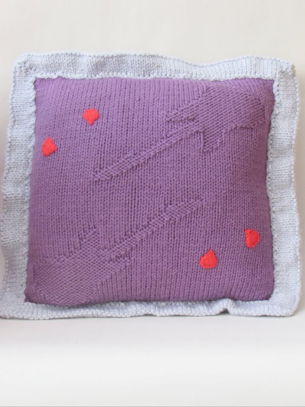 Guitar Cushion Cover Knitting Pattern