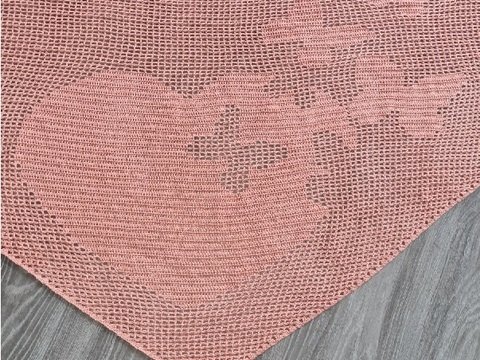 Anleitung Tuch Schmetterlings - Herz