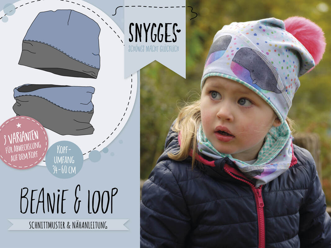 Beanie und Loop - Schnittmuster und Anleitung