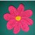 Applikation Blume häkeln mit 8 Blütenblättern Anleitung Blüte häkeln Deko