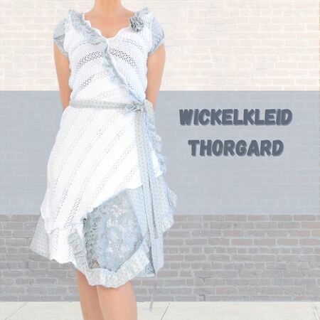 Wrap dress Thorgard size 34-46 pattern