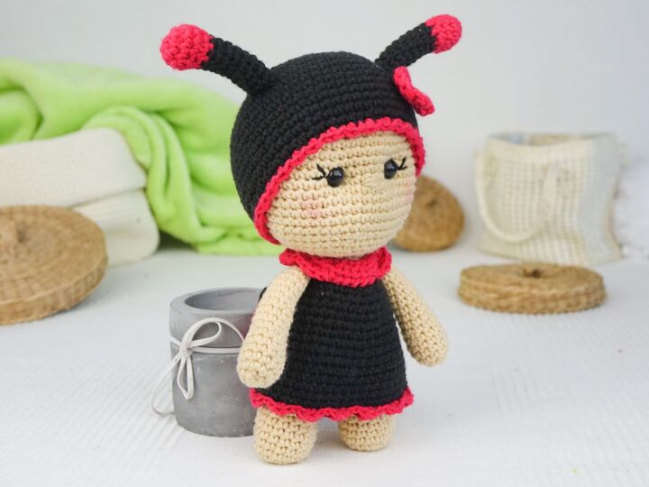 Marienkäfer Mary aus der Little Friends Kollektion - PDF Anleitung