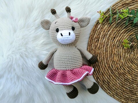 Häkelanleitung Anna die Giraffe, Amigurumi, Giraffe häkeln