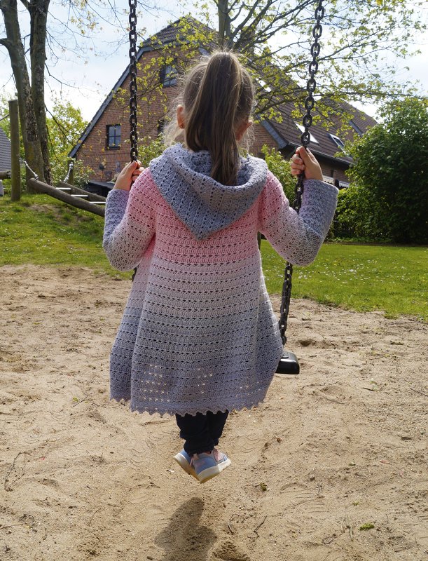 Häkelanleitung Cardigan ( Größentabelle 86-48+ Häkelschrift) - Bild 5