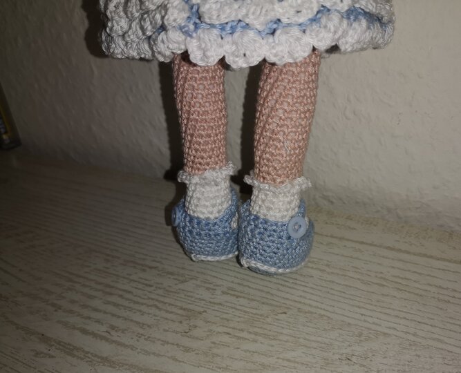 Häkelanleitung Puppe Babsi mit Einhorn