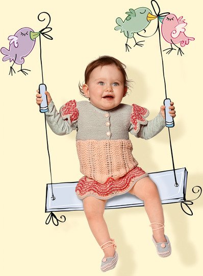 Strickanleitung: Baby-Kleid Marella