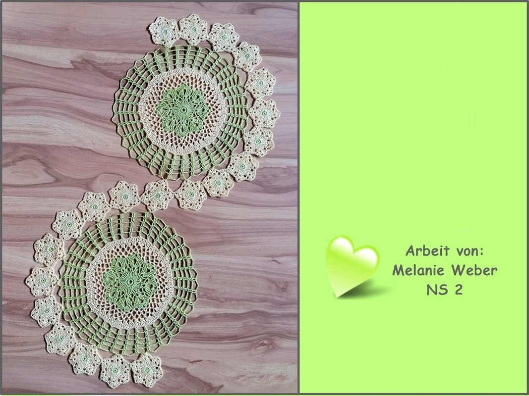 Häkelanleitung Tischläufer/ Spiraldecke "Blumenwiese" - Bild 6