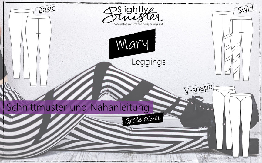Digitales Schnittmuster & Anleitung für Damen-Leggings Mary