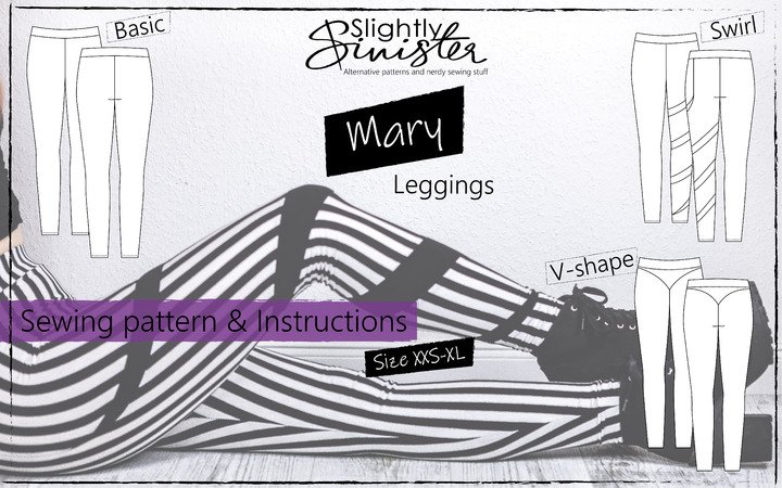 Digital Pattern & Instructions for Ladies Leggings Mary