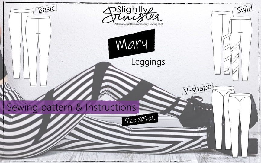 Digitales Schnittmuster & Anleitung für Damen-Leggings Mary