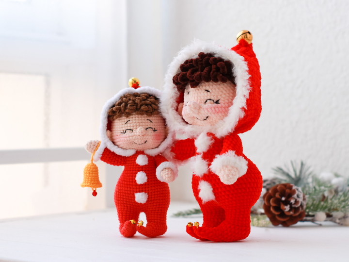Häkelanleitung Weihnachtself – Amigurumi Weihnachtsfigur PDF