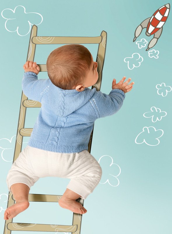 Strickanleitung: Baby-Jacke Luke