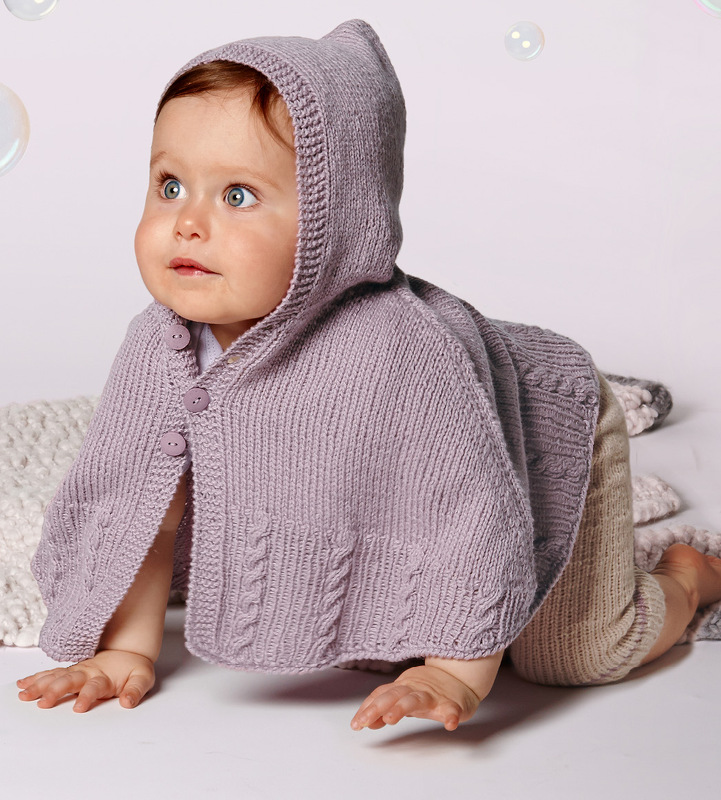 Strickanleitung: Baby-Cape Talia