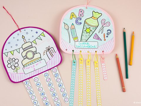 Countdown für Ungeduldige (Bastelanleitung und Druckvorlage)