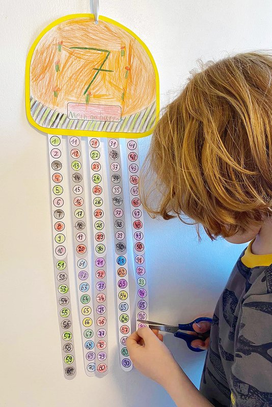 Countdown für Ungeduldige (Bastelanleitung und Druckvorlage)