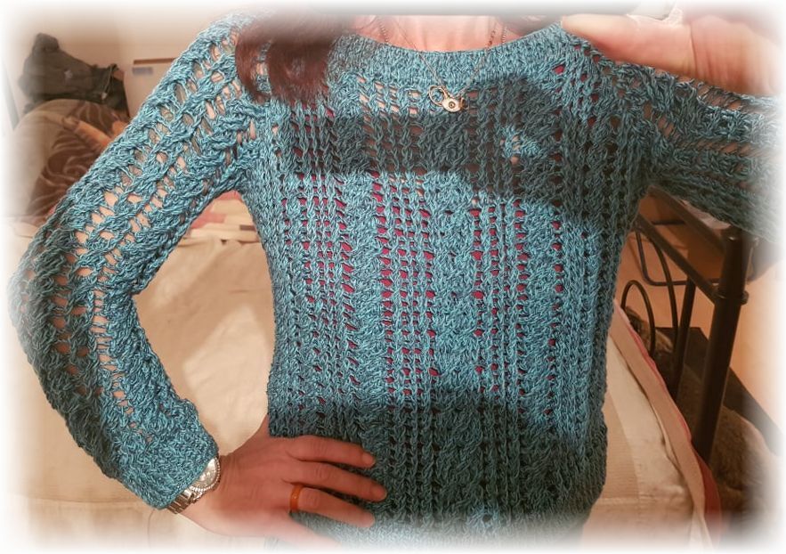 Häkelanleitung RVO Zopf Pullover Freya - Bild 13