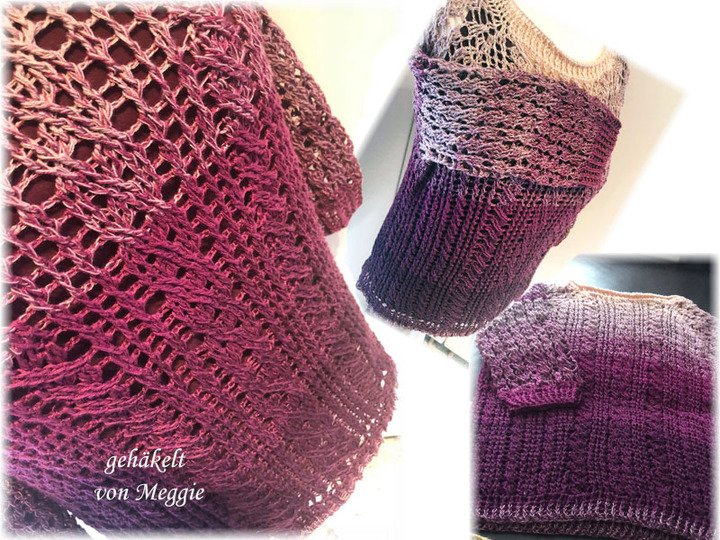 Häkelanleitung RVO Zopf Pullover Freya