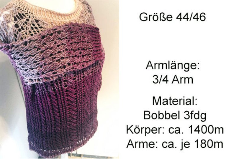 Häkelanleitung RVO Zopf Pullover Freya