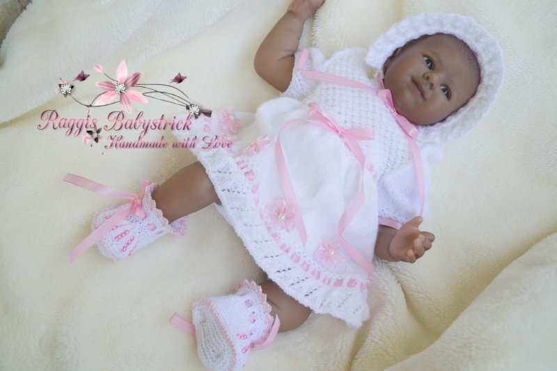 Strickanleitung für Baby's u. Reborns 3-teilig Modell Rica Gr. 50 - 56