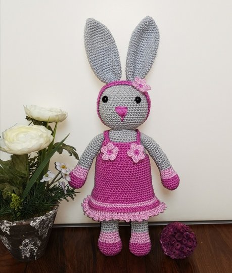 Rosalie Rabbit - Häkelanleitung Hase mit Kleid