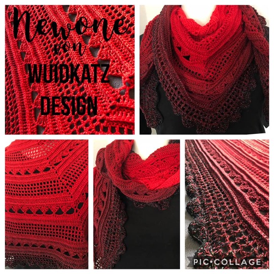 Häkelanleitung flaches Dreieckstuch Newone