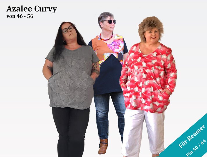 Anleitung Curvy Azalee Ballonkleid mit großen Taschen von 46 - 56