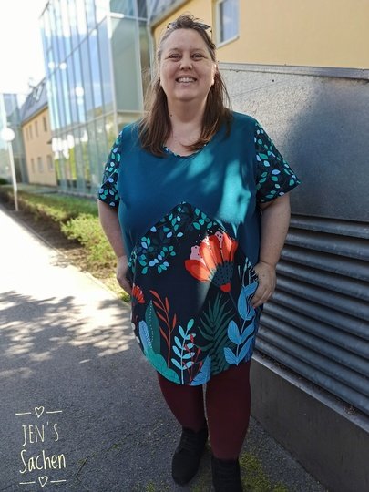 Anleitung Curvy Azalee Ballonkleid mit großen Taschen von 46 - 56