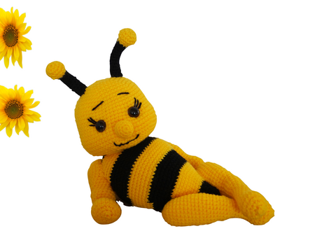Biene Sunny , Häkelanleitung