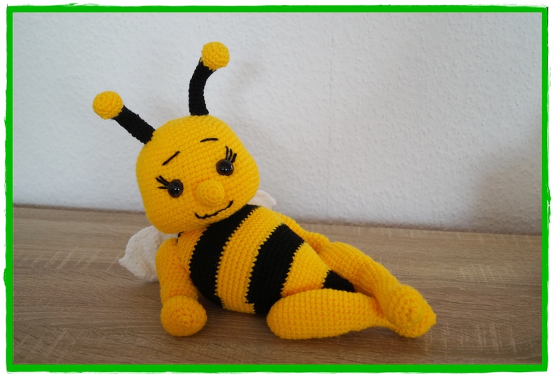 Biene Sunny , Häkelanleitung