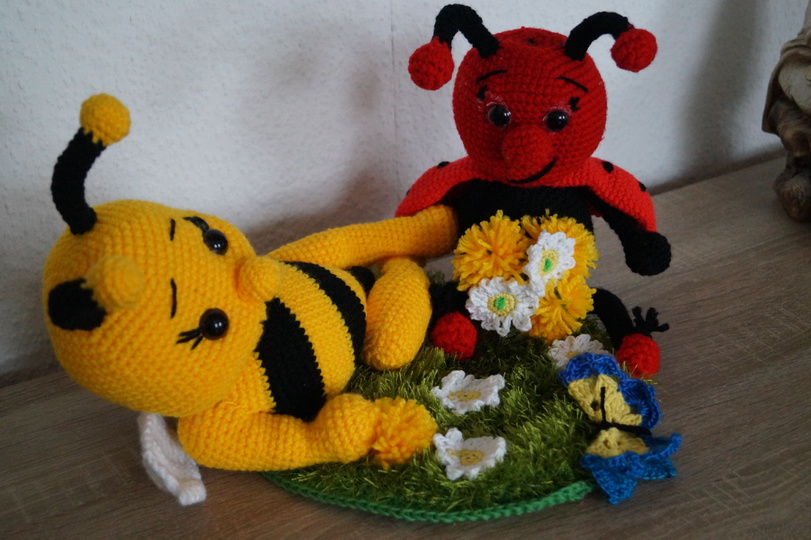 Biene Sunny , Häkelanleitung