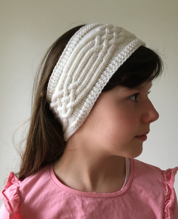 Knitting Pattern Angela Headband with Celtic Cable