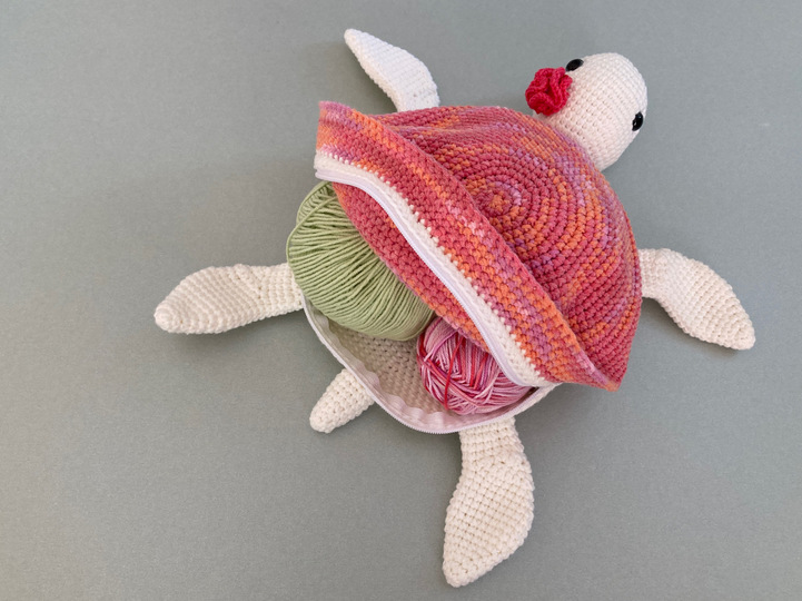 Häkelanleitung Wasserschildkröte Shelly und Babyschildkröte