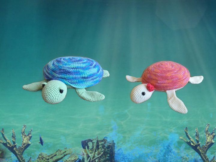 Häkelanleitung Wasserschildkröte Shelly