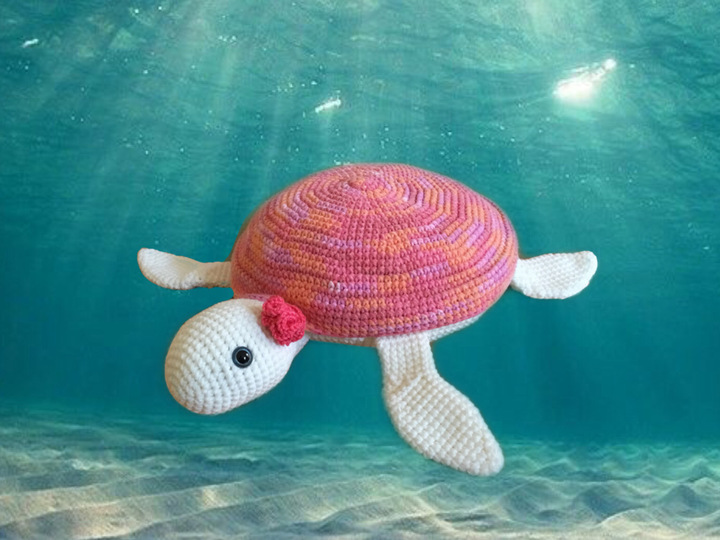 Häkelanleitung Wasserschildkröte Shelly