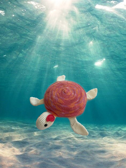 Häkelanleitung Wasserschildkröte Shelly