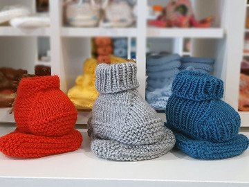 Knitting patterns for Baby Booties - 3 models