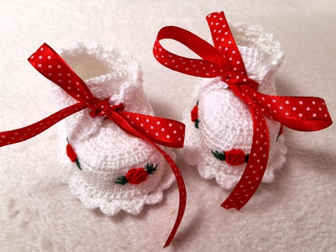 Anleitung für Babyschuhe, Sohlenlänge 7,5 cm