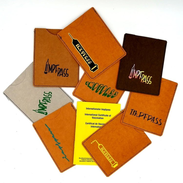 Plottermotive für Impfpasshüllen