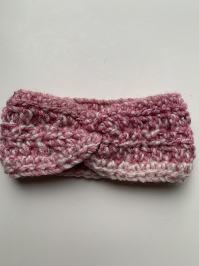 Crochet Twist Knot Headband for beginners in 4 sizes