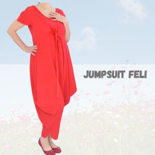 Jumpsuit Feli Gr. 34-46 Schnittmuster und Nähanleitung