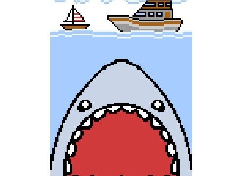 Häkelmuster * SHARK - HAI * Grafik für Fm Decke