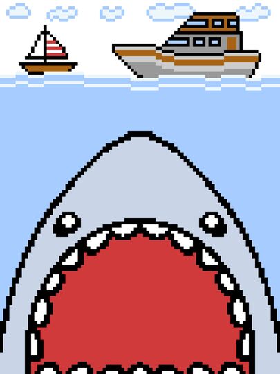 Häkelmuster * SHARK - HAI * Grafik für Fm Decke