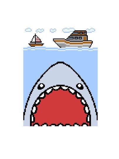 Häkelmuster * SHARK - HAI * Grafik für Fm Decke