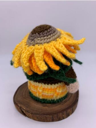 Pattern Autumn Gnome Sunflowers