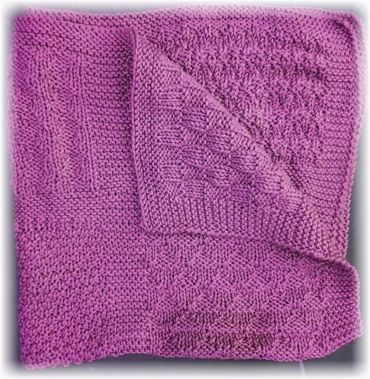 Strickanleitung Babydecke Wendedecke Patchwork Design