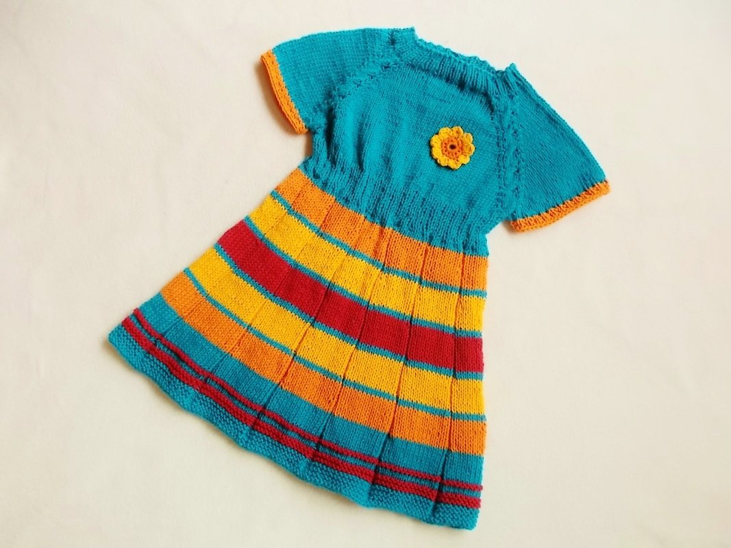 Raglankleidchen oder Tunika - wächst mit ab Größe 92 - Strickanleitung