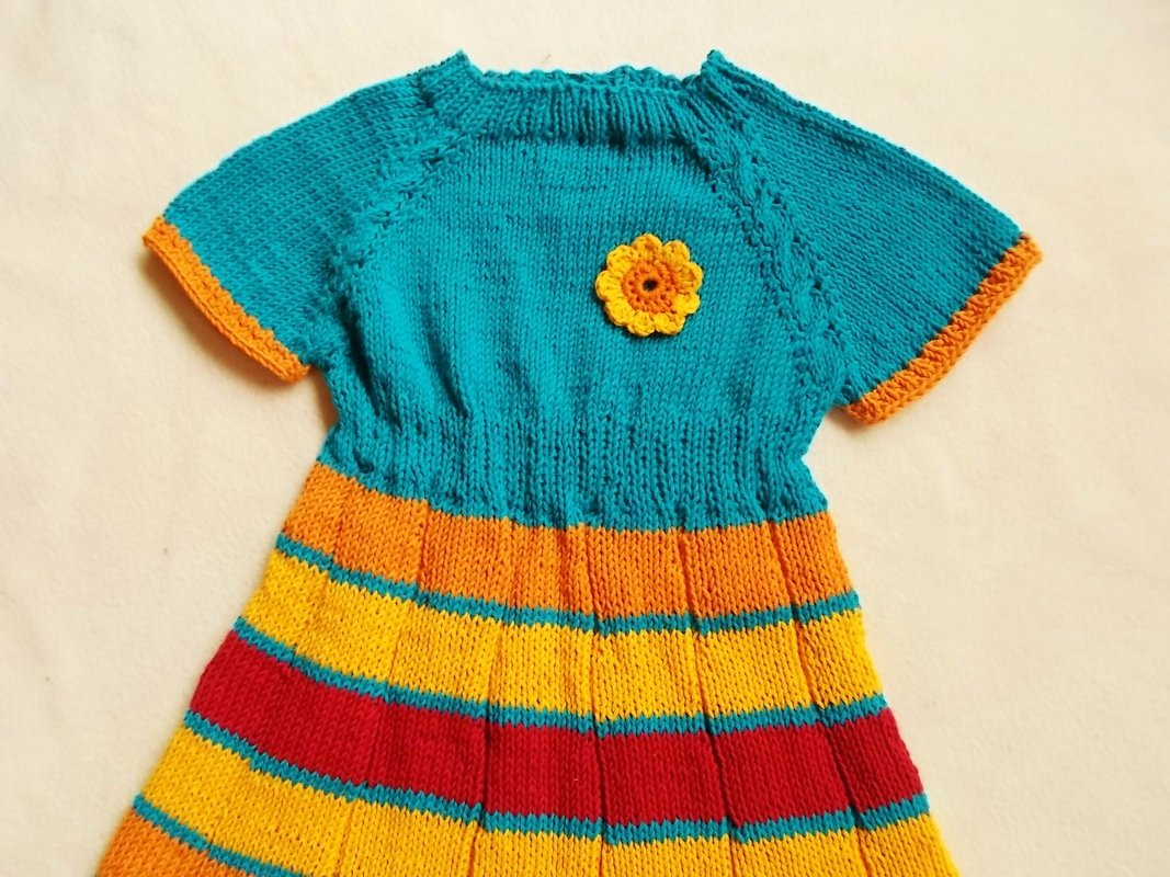 Raglankleidchen oder Tunika - wächst mit ab Größe 92 - Strickanleitung - Bild 2