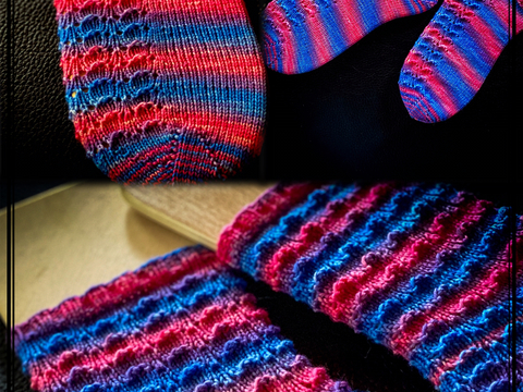 Anleitung Stricksockenmuster Butterflies Gr. 38/39