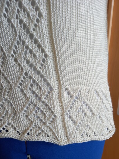 Anleitung RVO-Ajour-Pulli / Shirt  "Baltrum" Größe S-XXXXL