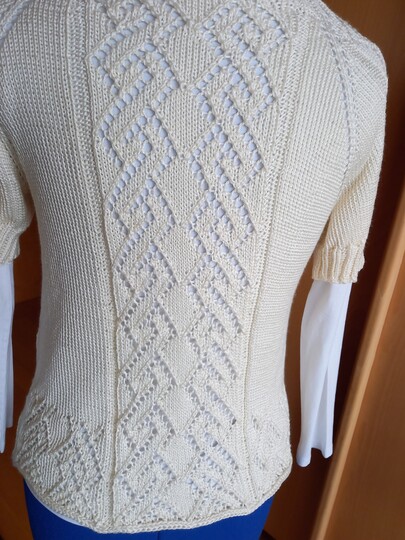 Anleitung RVO-Ajour-Pulli / Shirt  "Baltrum" Größe S-XXXXL